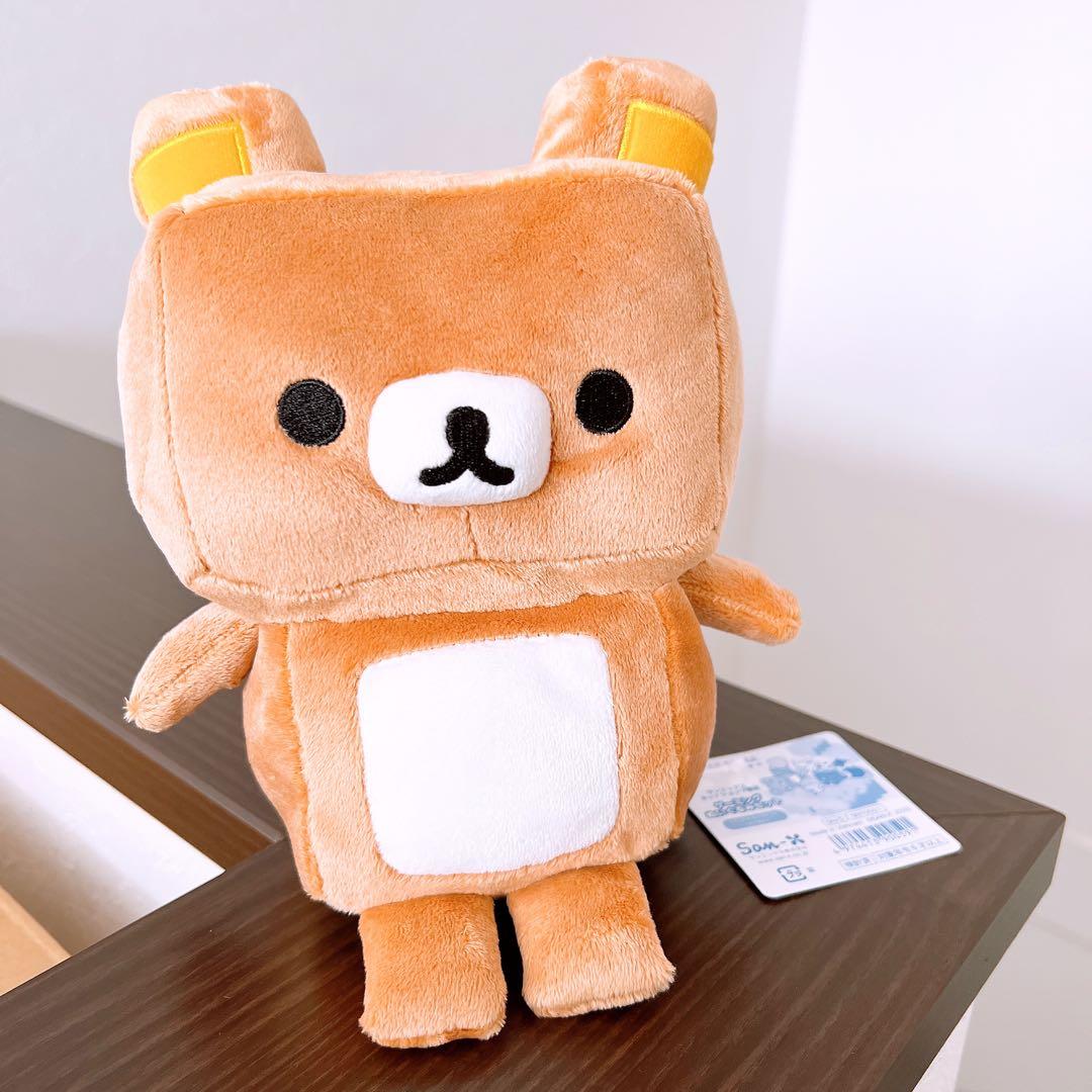 ゲーミングリラックマ　受注　カクカクぬいぐるみ リラックマ ペンギンのぬいぐるみ カクカク ゲーミングリラックマ