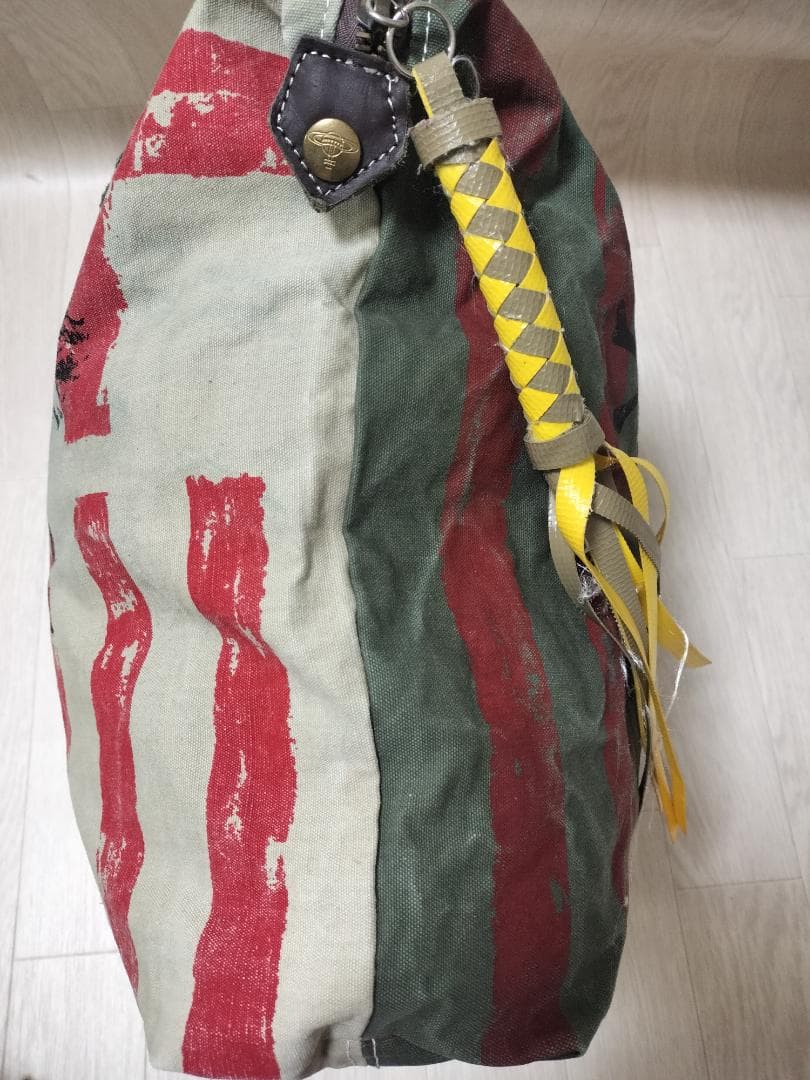 ヴィヴィアン/ヴィンテージ加工再構築ビッグトートバッグ/裏地ネル