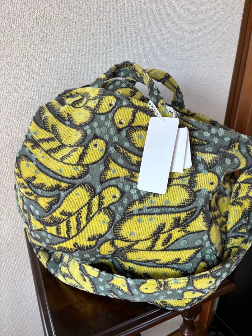 ミナペルホネン　wind bird ショルダーバッグ　Lサイズ　yellow wind bird エッグバッグ - minä perhonen