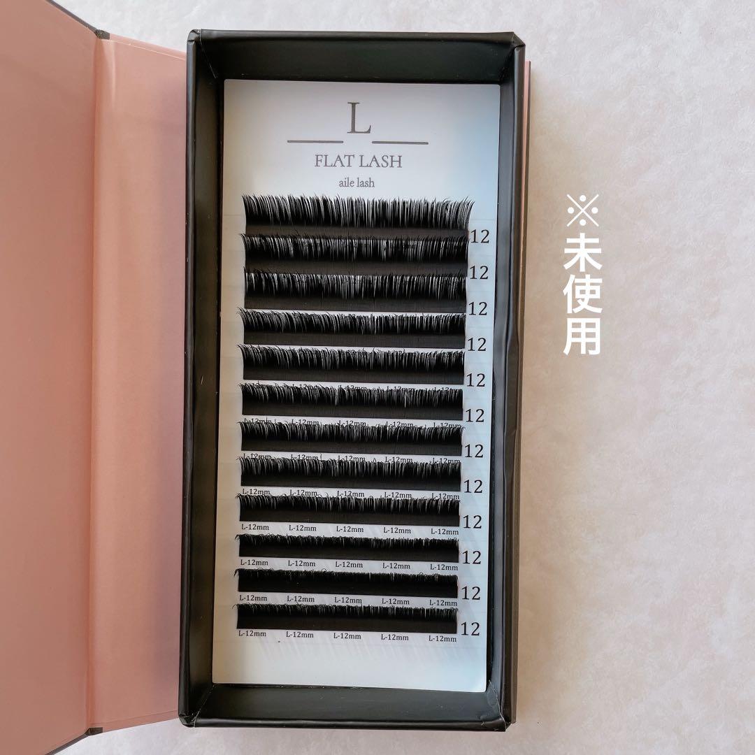 未使用・Lカール】長さ6〜12mm/ディープフラットラッシュ/ブラック