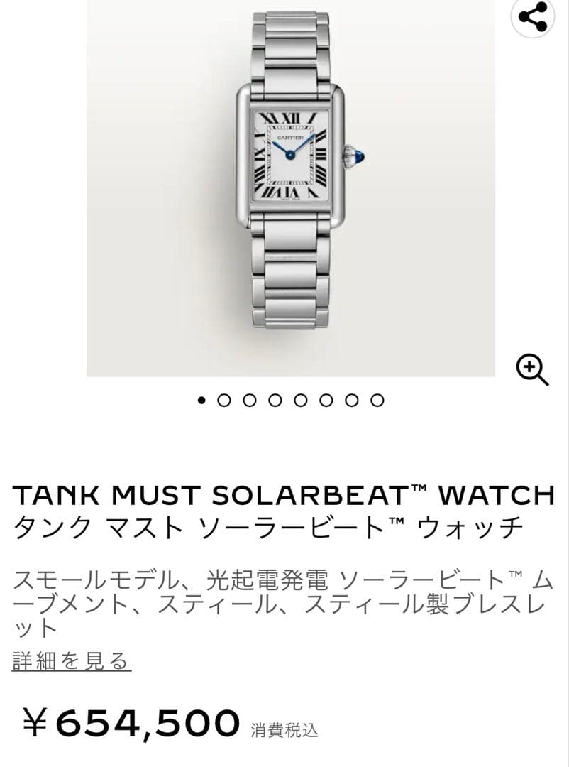 CartierTANK MUST SOLARBEATソーラービート F】 Hands-On: Cartier Tank Must With SolarBeat Movement