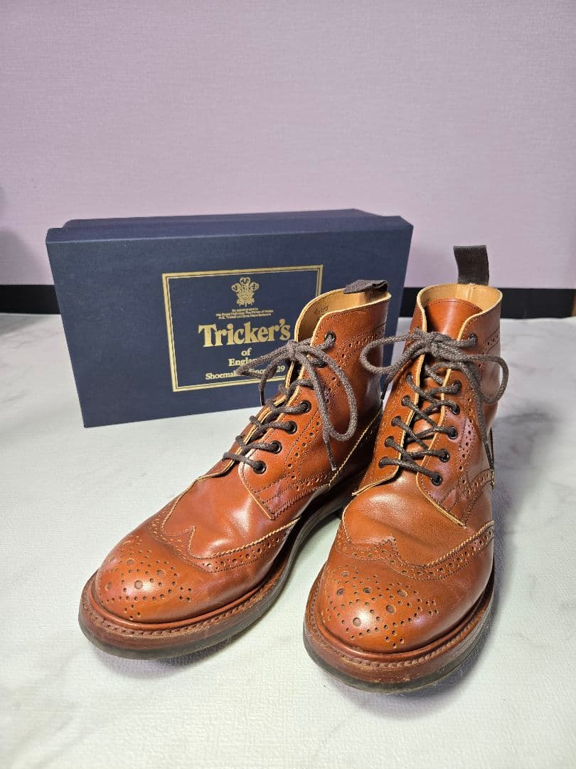 Tricker's トリッカーズ ブーツ L5180 MALTON UK6 楽天市場】トリッカーズ レディース ウィングチップ カントリーブーツ