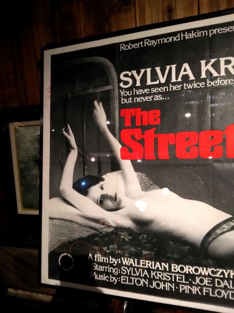 非売品　７０年代　イギリス　映画ポスター　シルヴィア・クリステル　ピンクフロイド