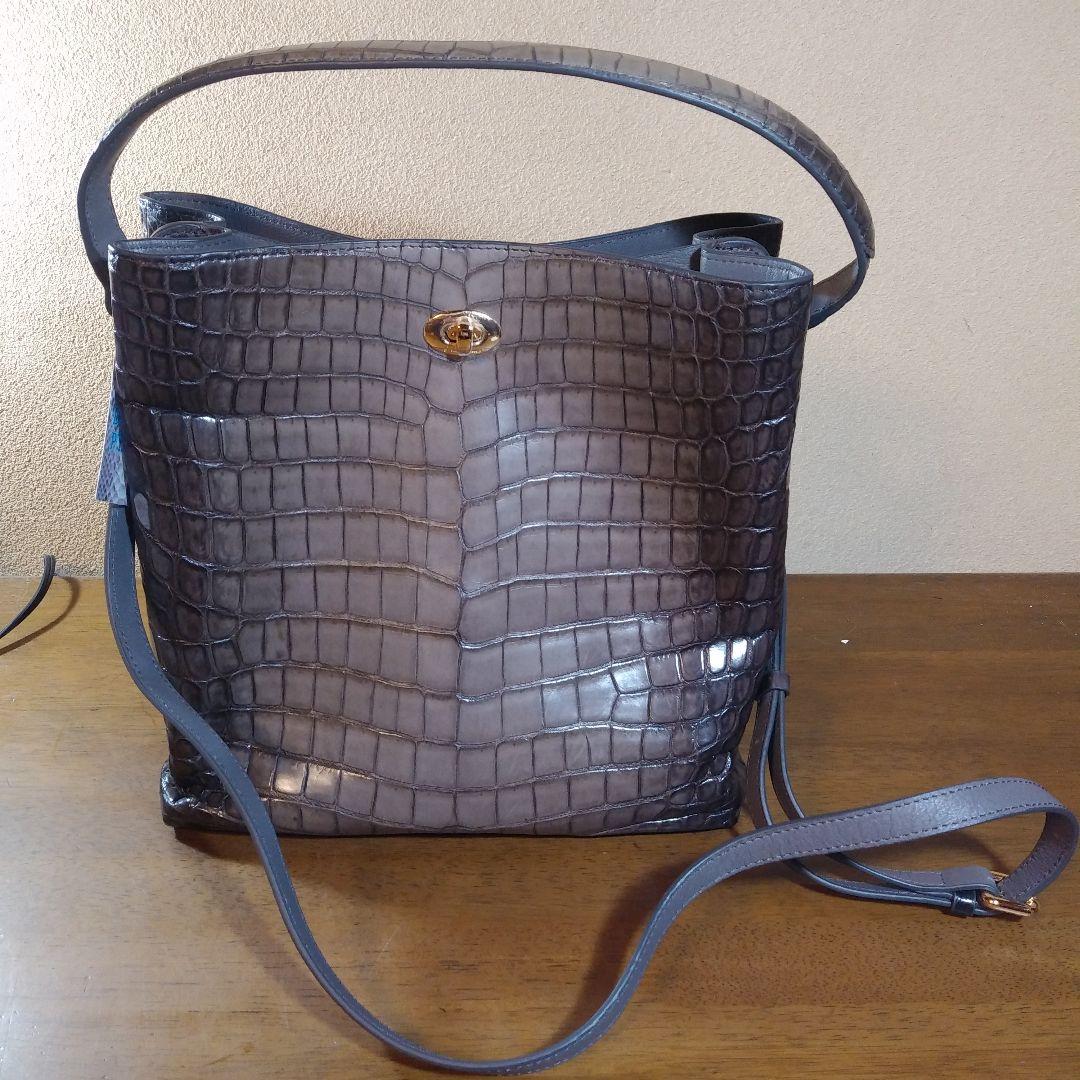 S*P様 Pelley Lusso クロコダイル 2wayバッグ 未使用 Pelley Lusso ペレリールッソ クロコ ハンドバッグ - メルカリ