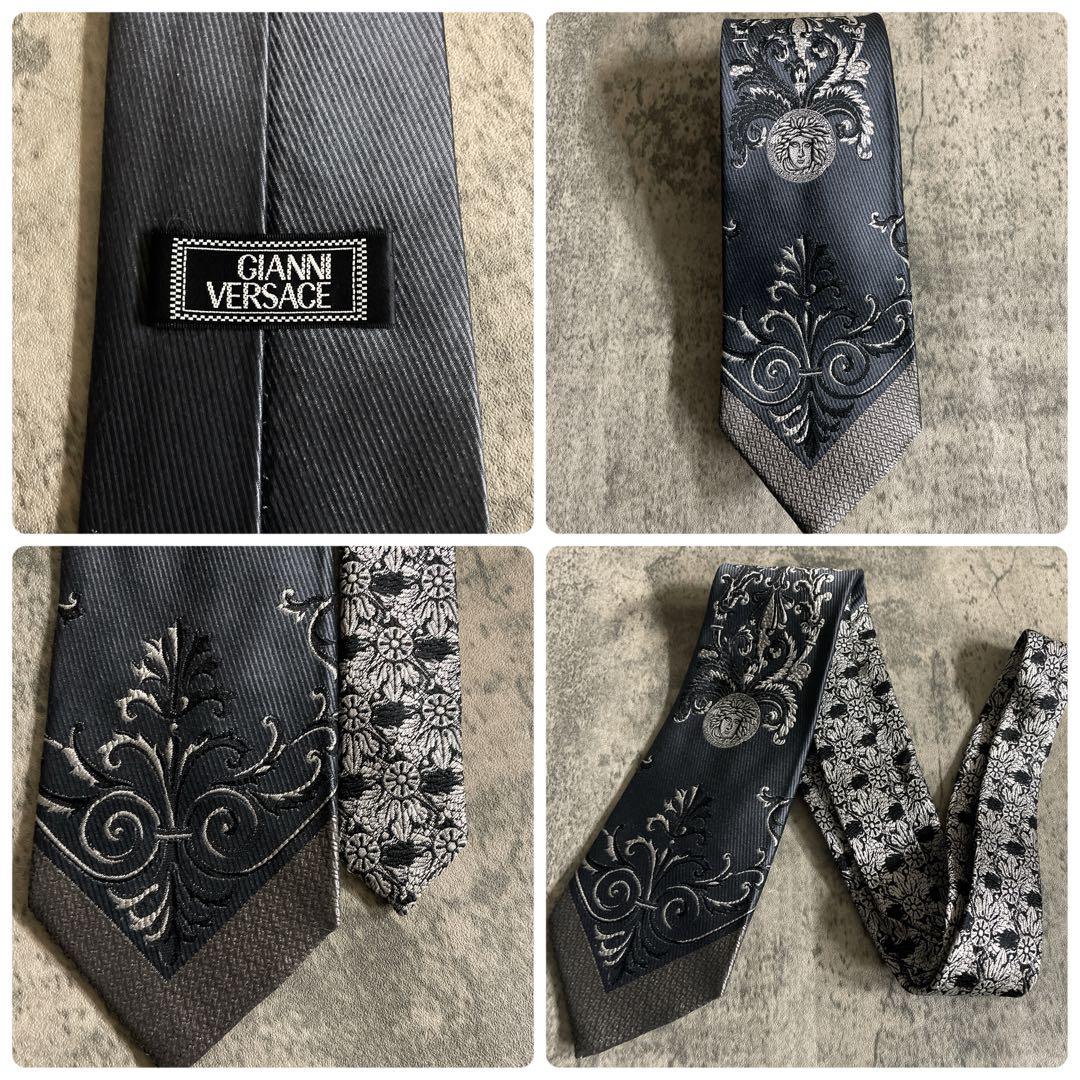 極美品 Apollo特注VERSACE ネクタイ 極上ウール ダブルスーツ - メルカリ