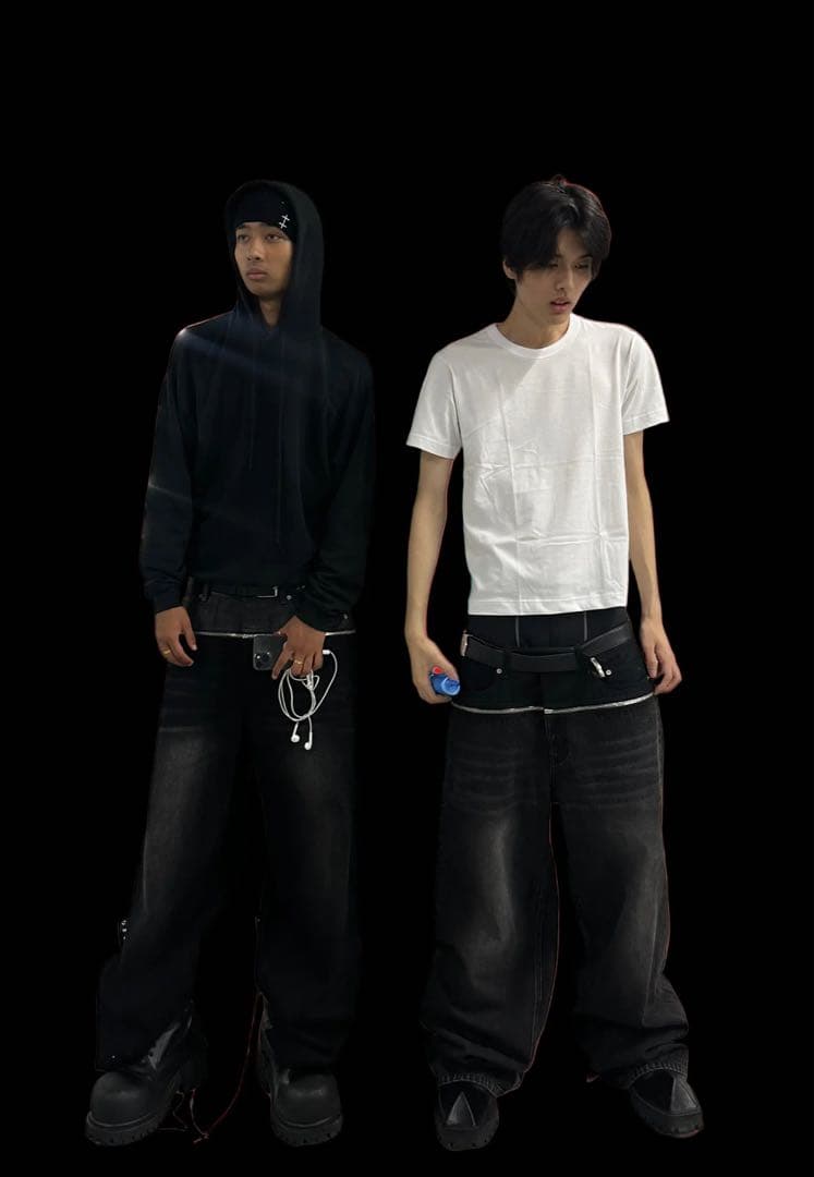 GOAR goar.archive ZIPPER WAIST DENIM - パンツ新 デザイン