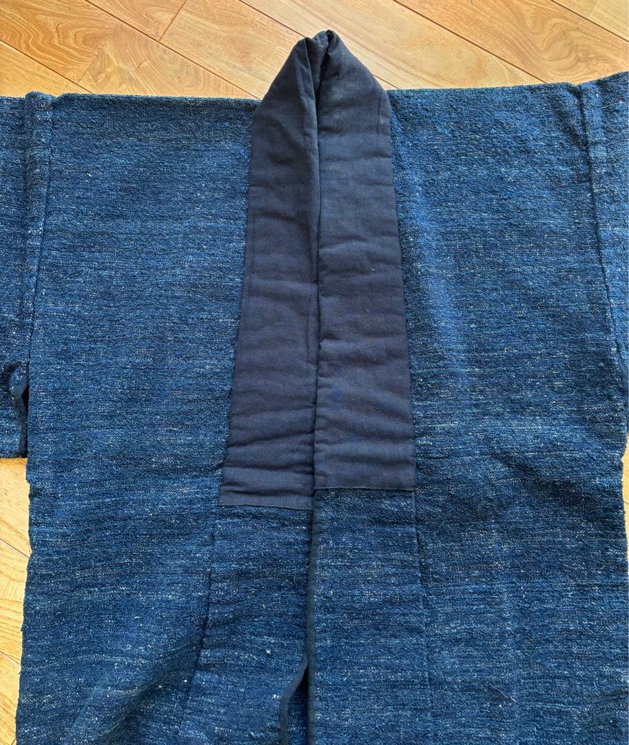 古布藍染裂織野良着ドンザ佐渡JAPAN blue BORO