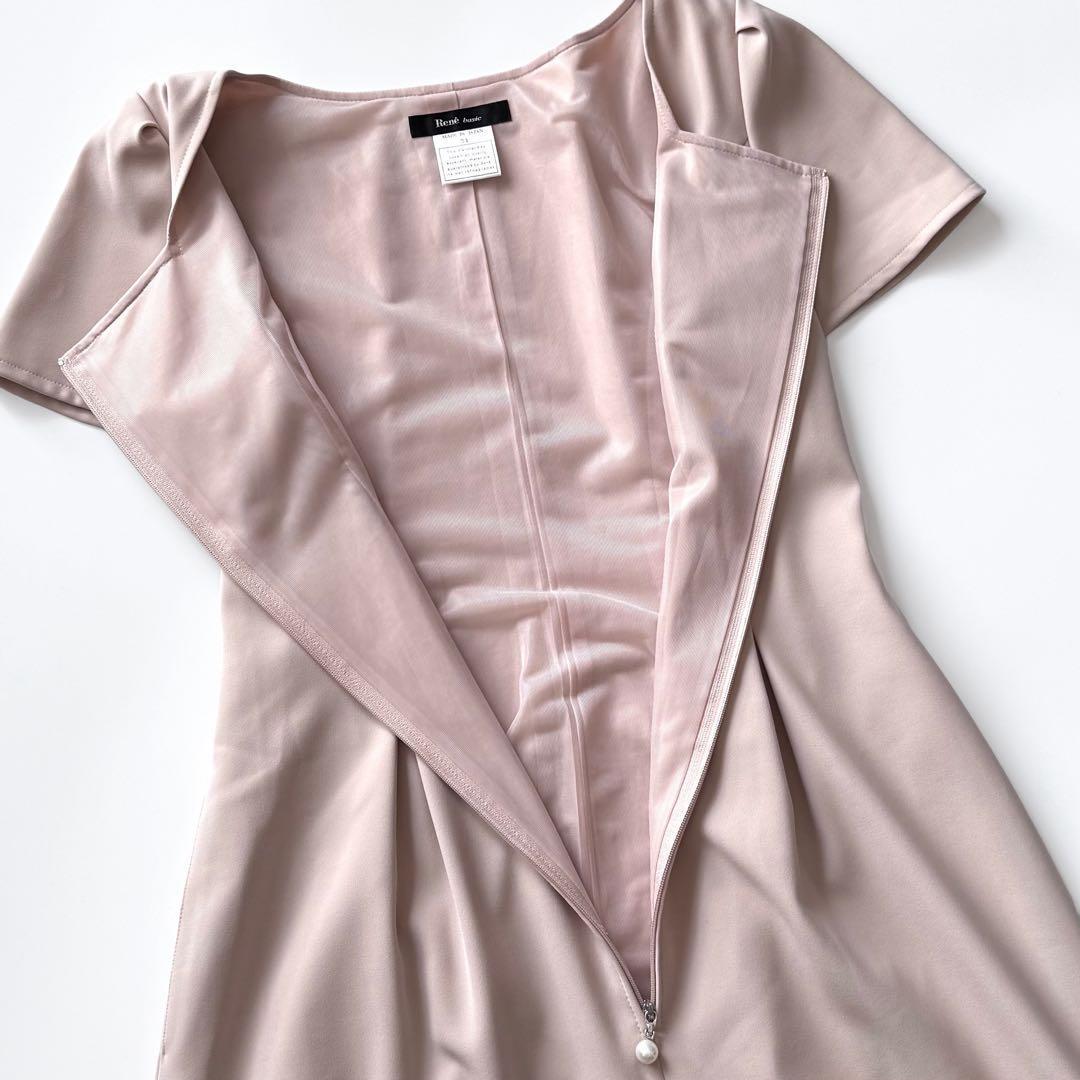 近年モデル Rene ルネ リリィベル 半袖ワンピース フロントジップ