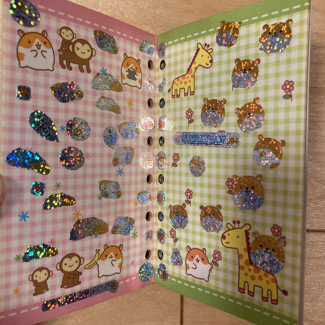 ハムスター シール帳 シールブック シール6枚分付き 平成 レトロ レア