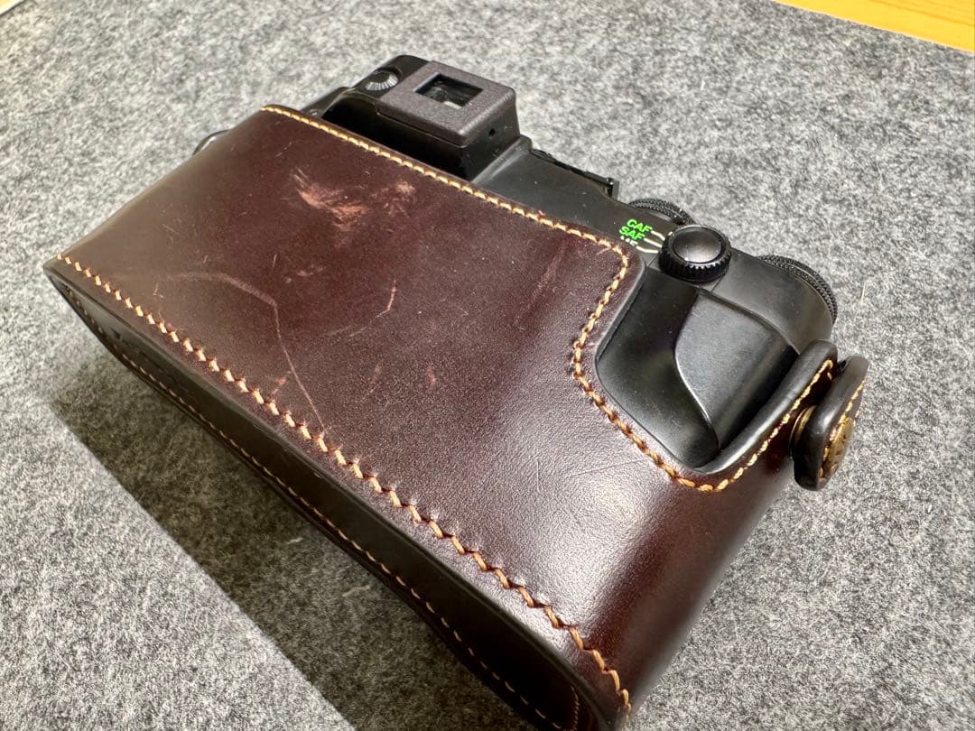 超美品】CONTAX G2 ブラック+本革カメラケース+ケーブルスイッチ