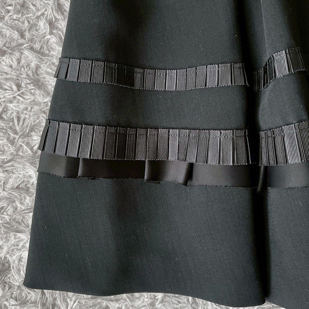 美品】フォクシー ワンピースドレス ボックスプリーツAライン