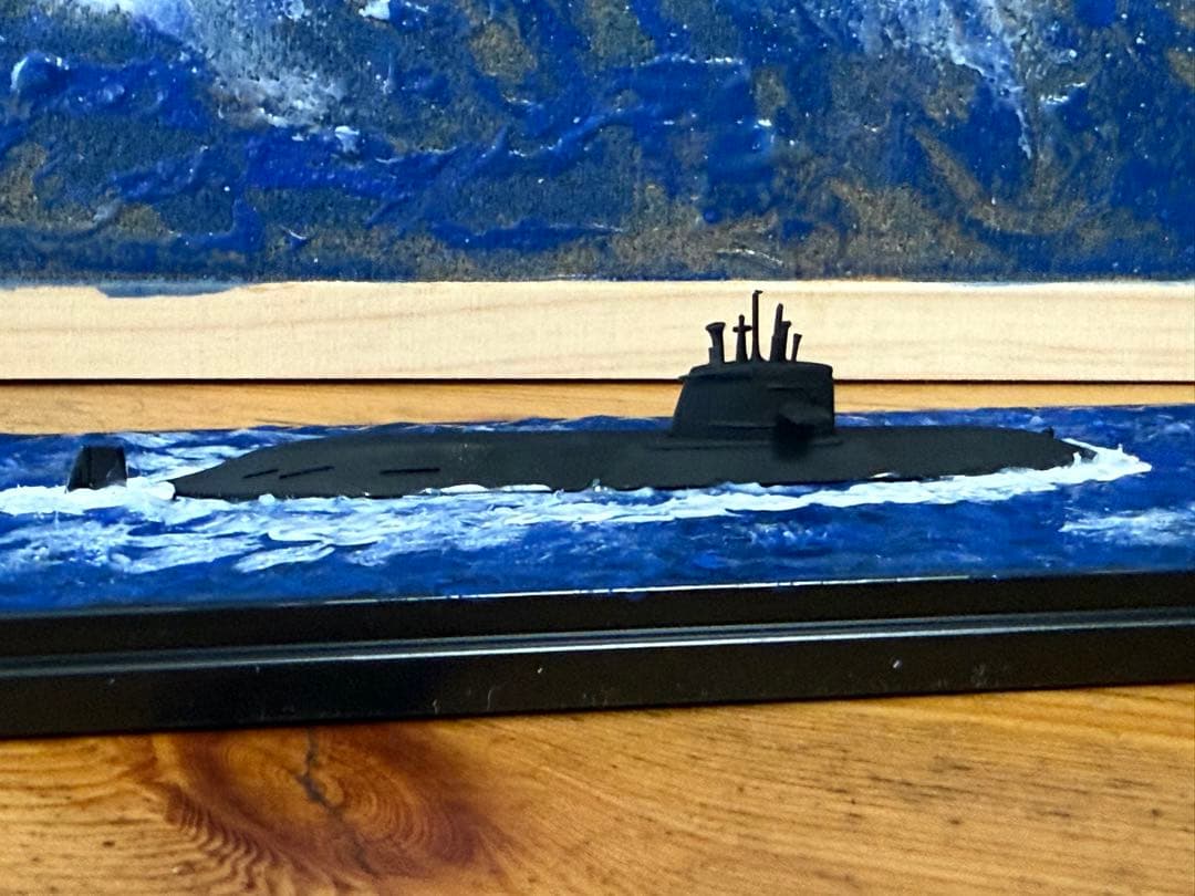 1/700 海上自衛隊おやしお型潜水艦メタルキット完成品ジオラマ - メルカリ