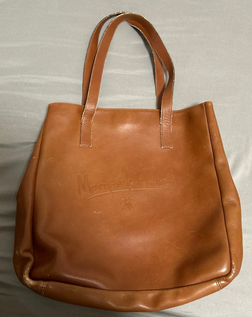 マーガレットハウエル 旧ロゴ レザー トートバッグ ブラウン 本革