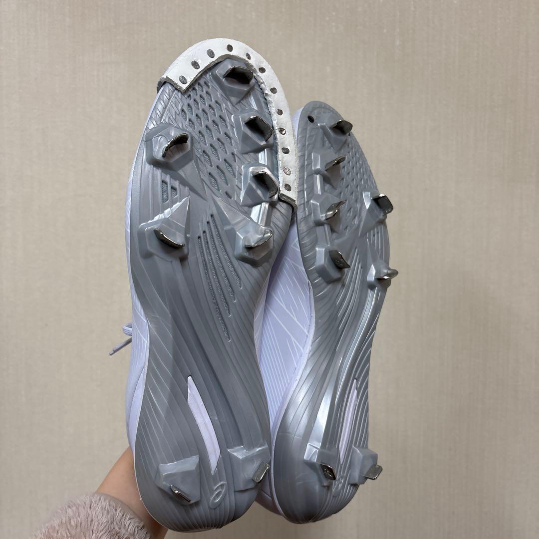 Mr.シャンキー ASICS ホワイト スパイクシューズ 26.5cm