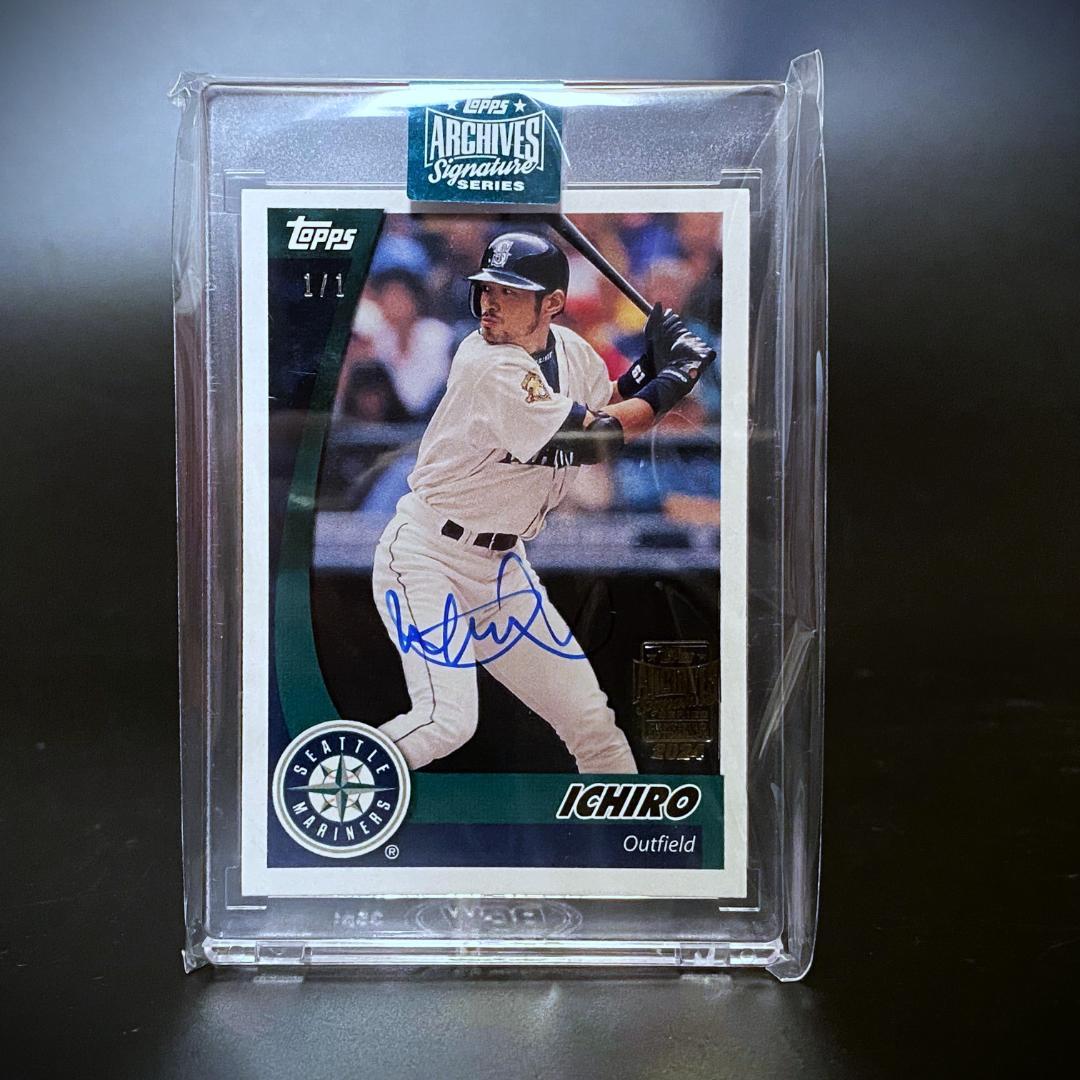 激レア】イチロー☆直筆サインカード☆TOPPS☆ 1 of 1 - メルカリ