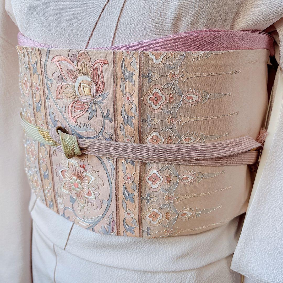 美品 訪問着 フルセット 裄65 スワトウ 卒業式 入学式 結婚式 M L 袋帯