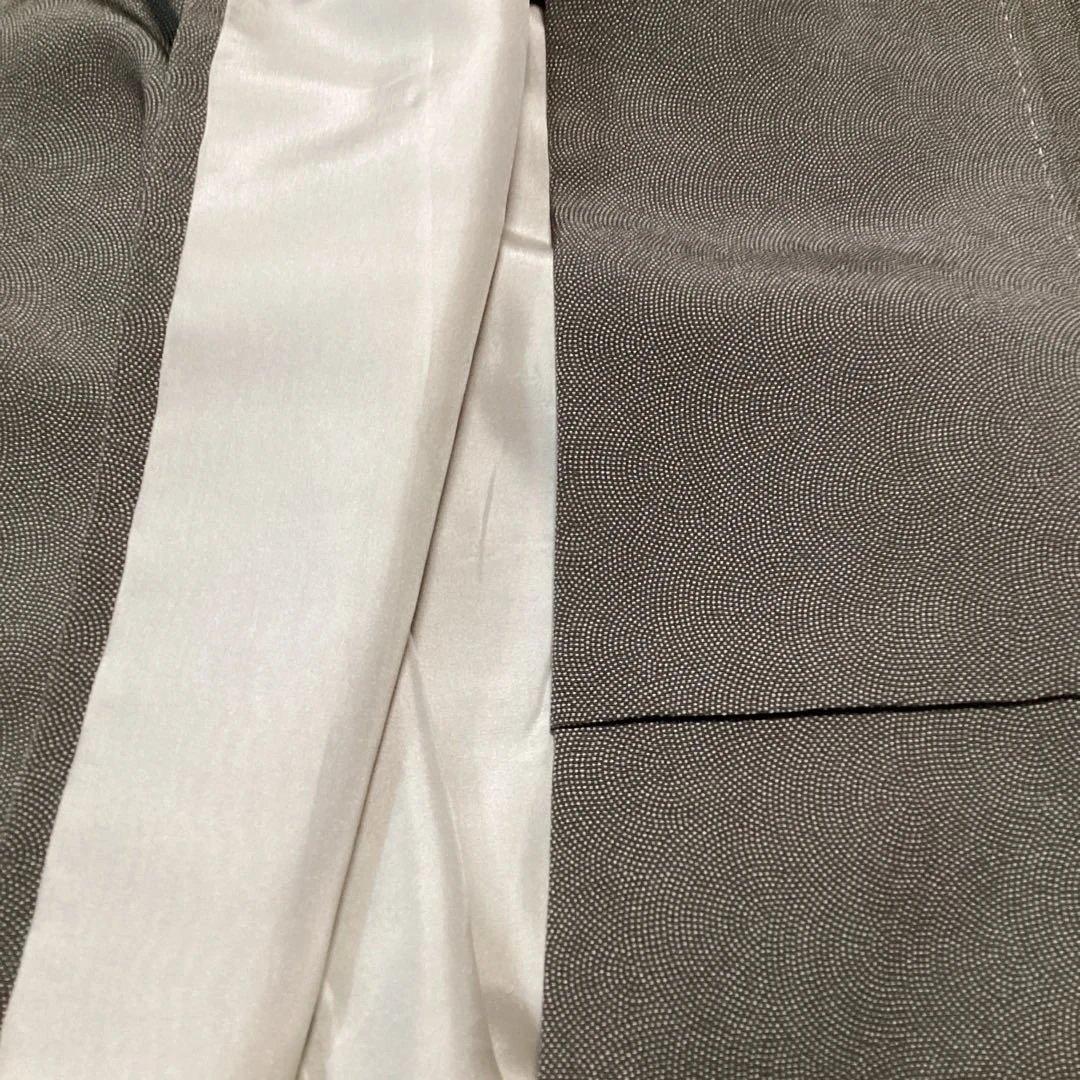 高級江戸小紋 似たり鮫柄 上質な生地に八掛もおしゃれ 一枚あると大変