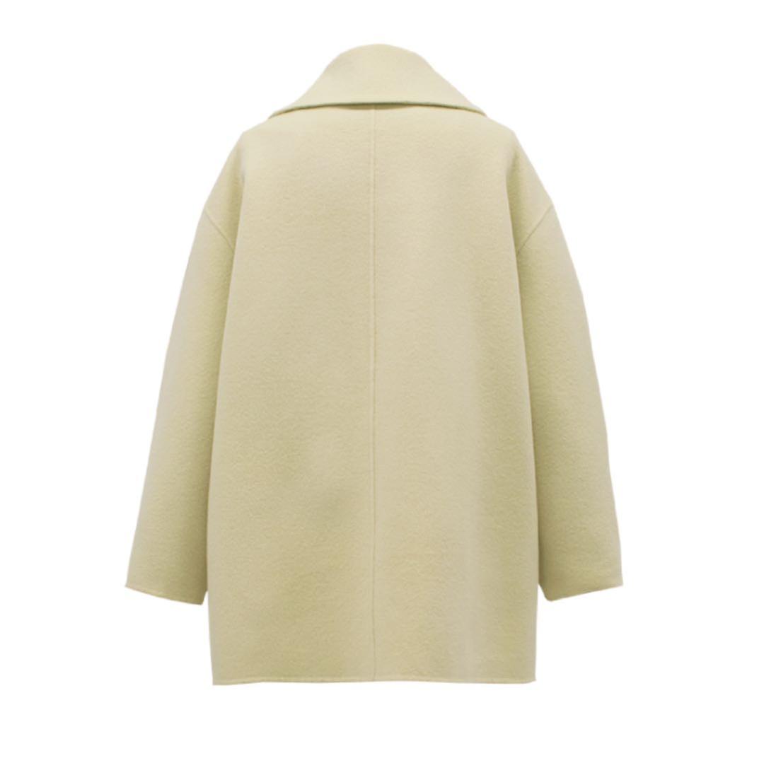 YONFA】ダブルボタンウールコート (lemon) - メルカリ