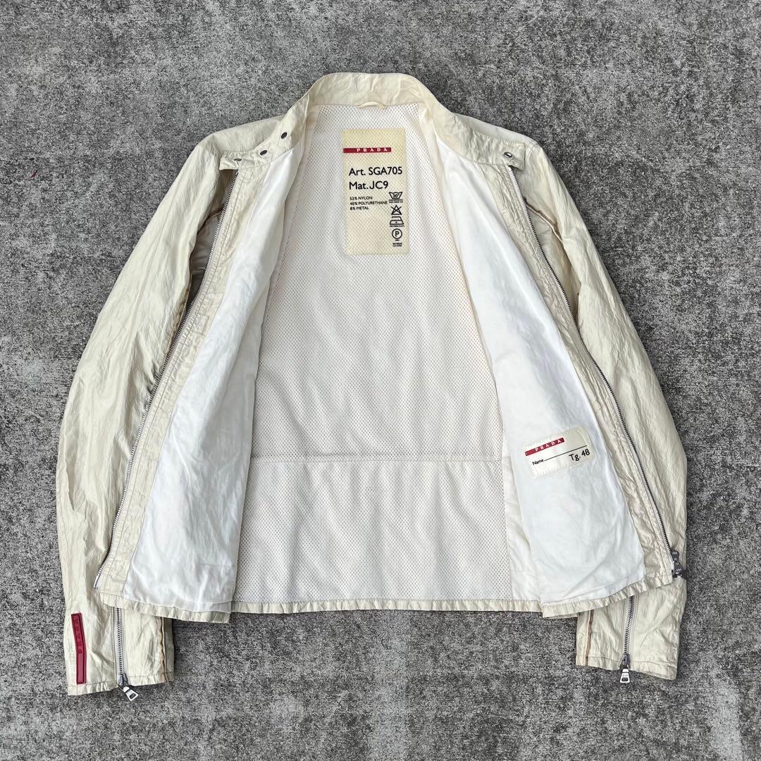 prada sport プラダスポーツ ナイロンジャケット ゴールド 深水光太