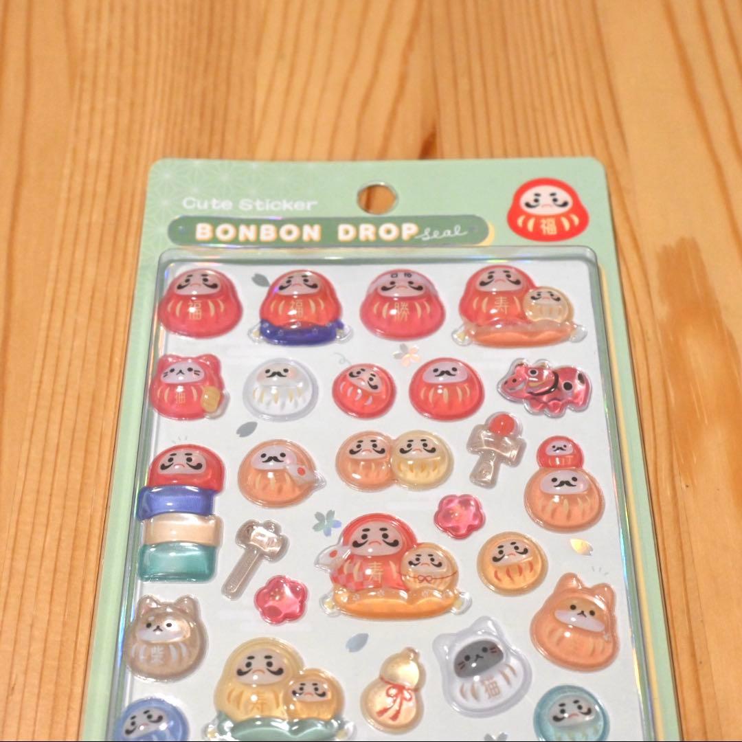 正規品 ボンボンドロップシール 和柄 だるま 桜 ボンドロ 新作 第二弾
