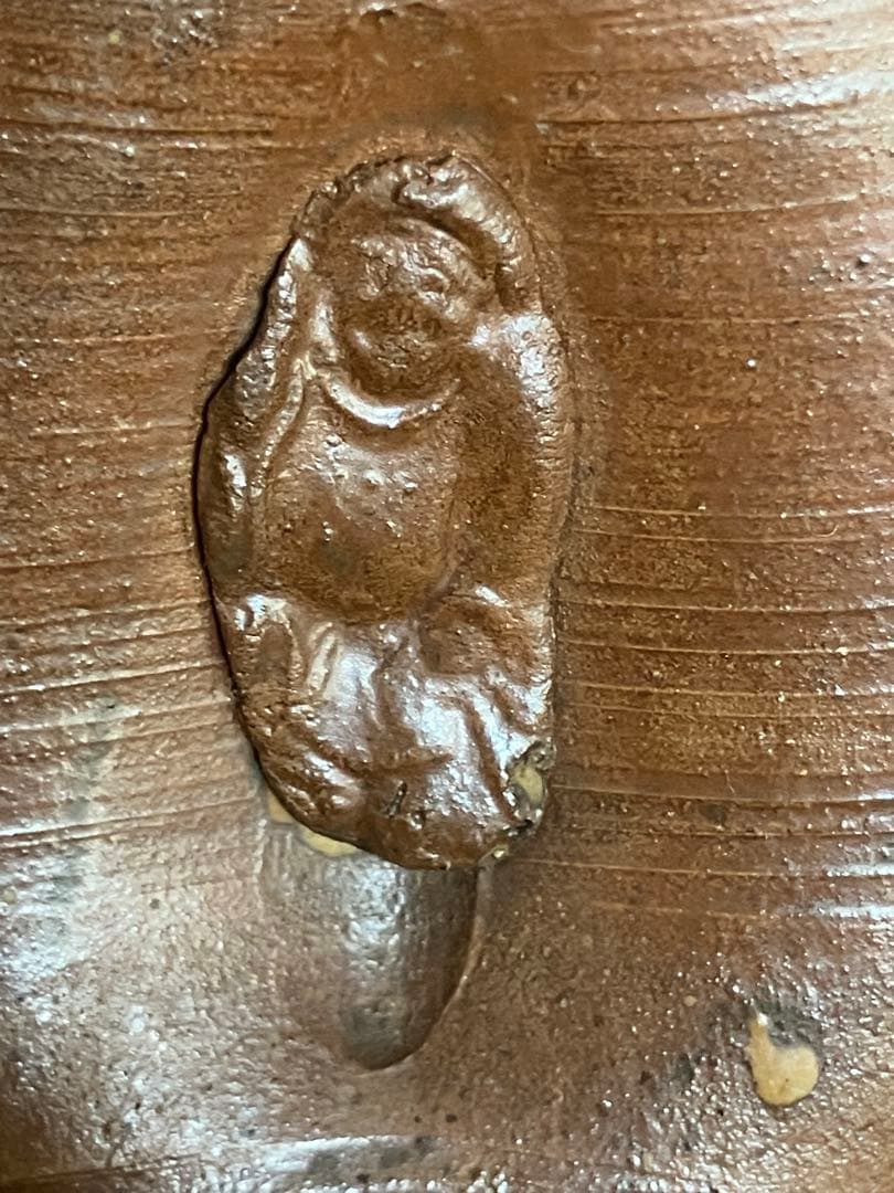 古備前 人形徳利 大黒天 福禄寿 在銘 花瓶 - メルカリ