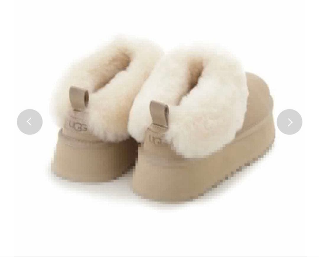 UGG×SNIDEL WTAZZELLE ベージュファームートンブーツ24