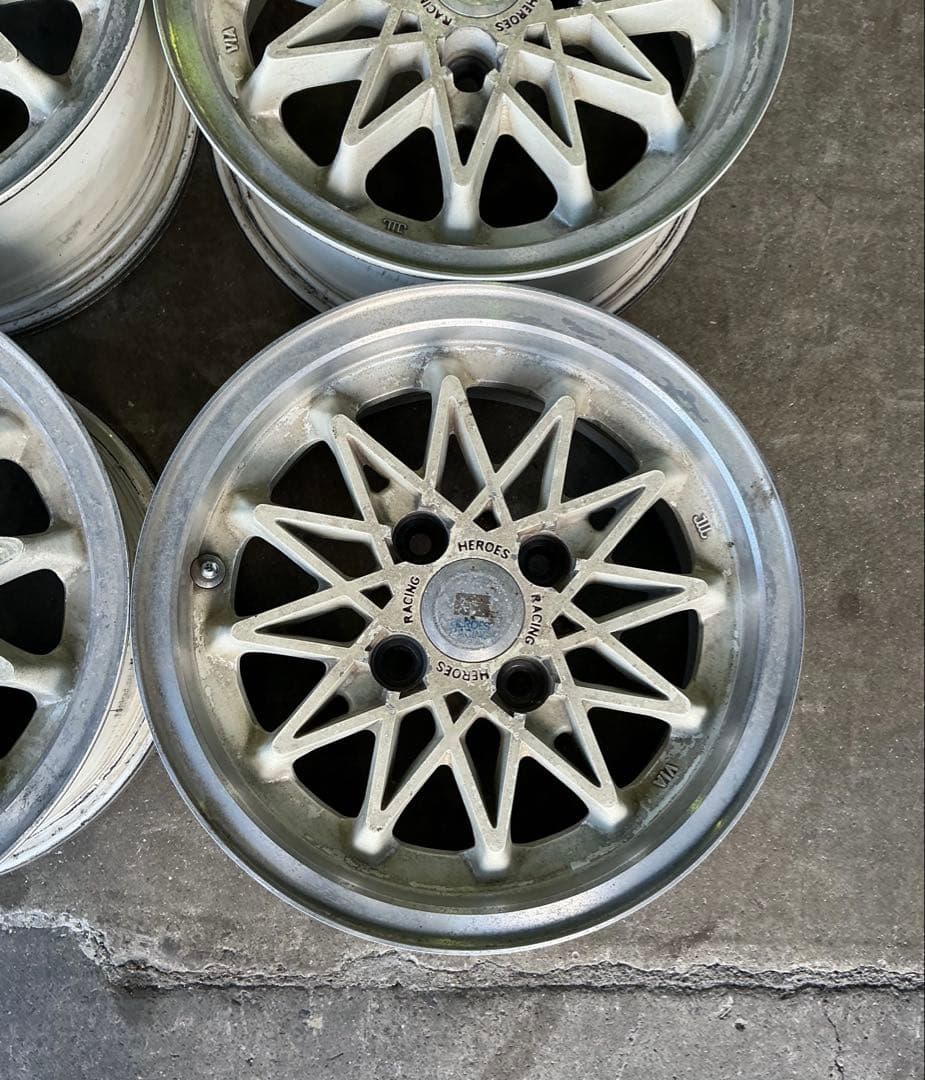 ヒーローズレーシング 13×5.5J 4穴 100mm 当時物