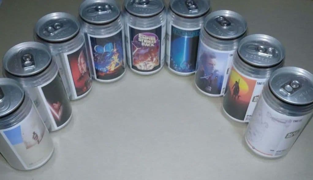 SW記念缶オリジナルラベルEP1〜9全9種フルコンプ劇場期間限定缶セット オンラインストアでもオリジナルラベル缶を期間限定販売