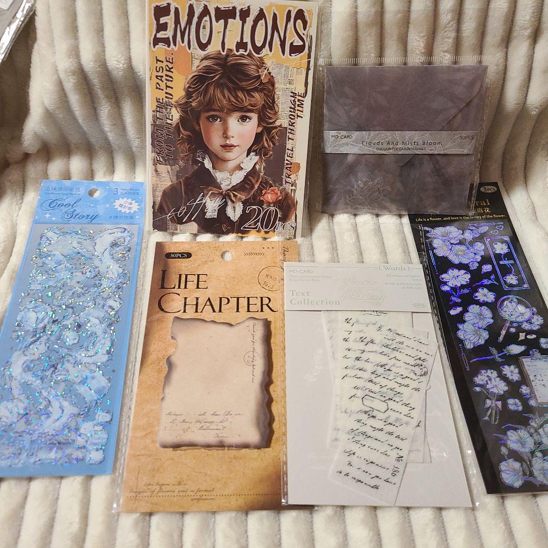 コラージュ素材 まとめ売り 【未開封品】・【開封済み数枚使用済み品