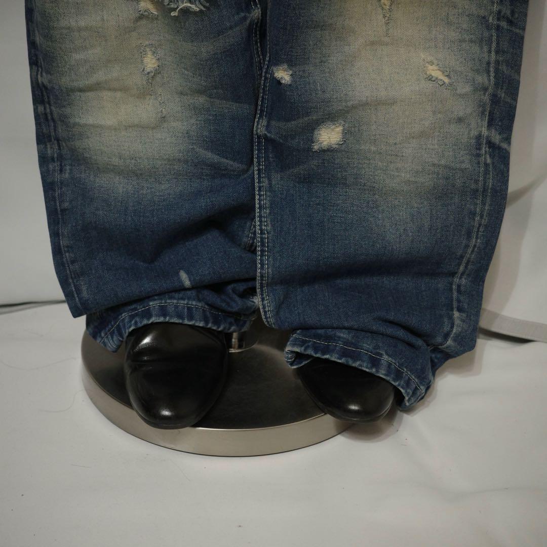 2000's archive grunge denim pants y2k - メルカリ