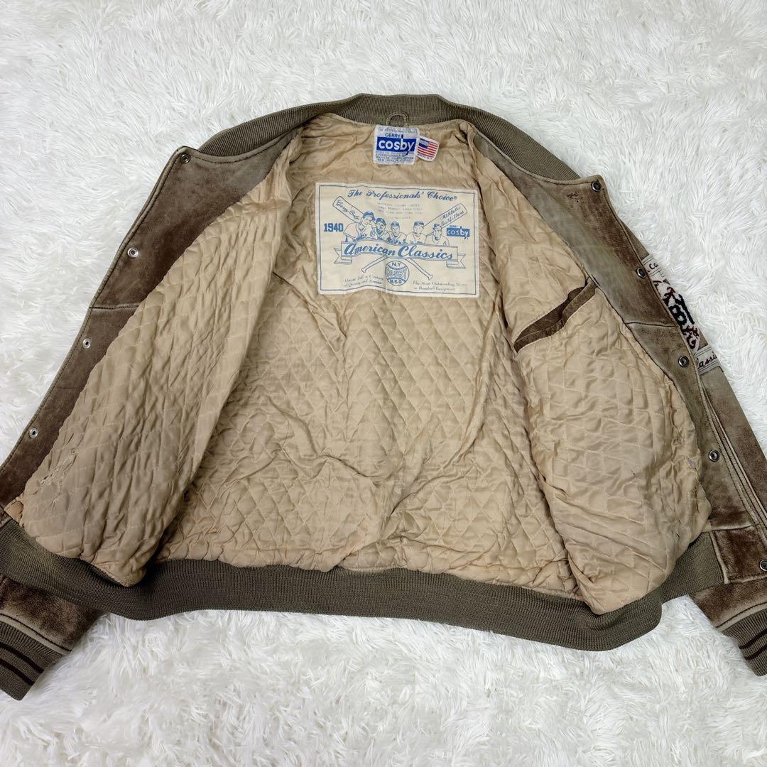 GERRY Cosby 90s ビンテージ レザー ジャケット スタジャン - メルカリ