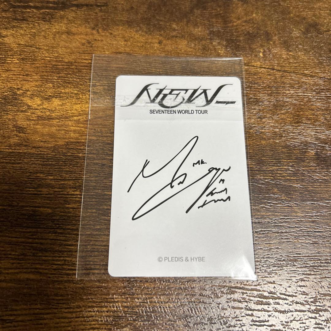 ミンギュNEW サイン入りスペシャルカード seventeen - メルカリ