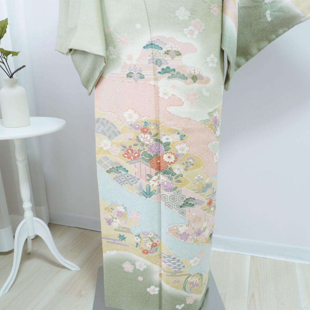 訪問着 4点フルセット 403D難あり 撮影用練習用 七五三 卒業式