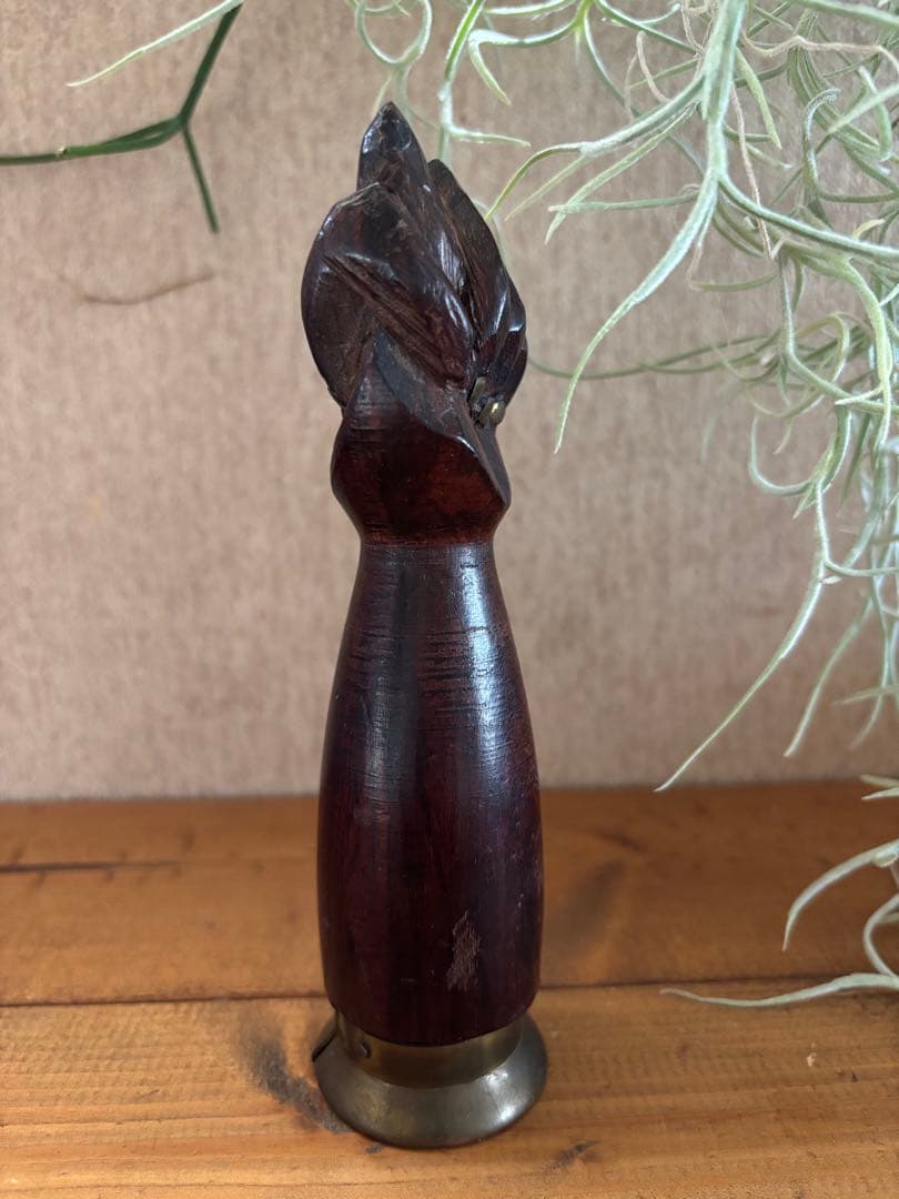 70s ビンテージ ハンドサイン ブラジル フィグサイン ハンド 手 木彫