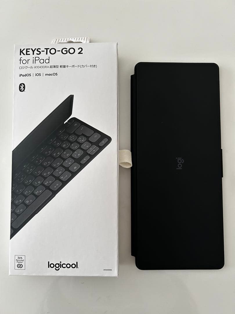 logicool KEYS-TO-GO 2 ブラック 超薄型 軽量キーボード ロジクール、軽量・薄型のポータブルキーボード「Keys-to-Go 2