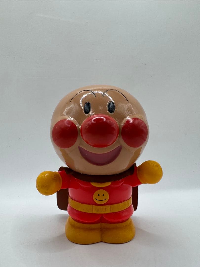 平成初期 レトロ アンパンマン マント付きフィギュア 約10cm