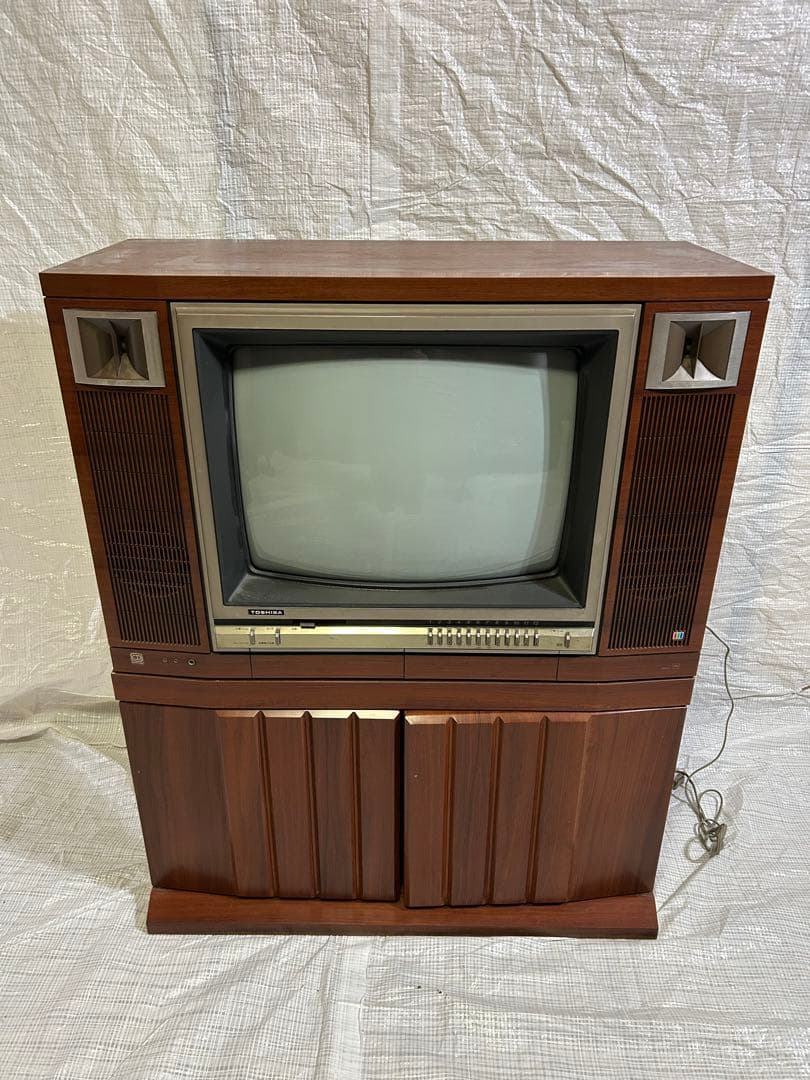 東芝カラーテレビ20F663昭和レトロ　アンティーク 2026年最新】Yahoo!オークション -東芝 レトロ テレビ(アンティーク