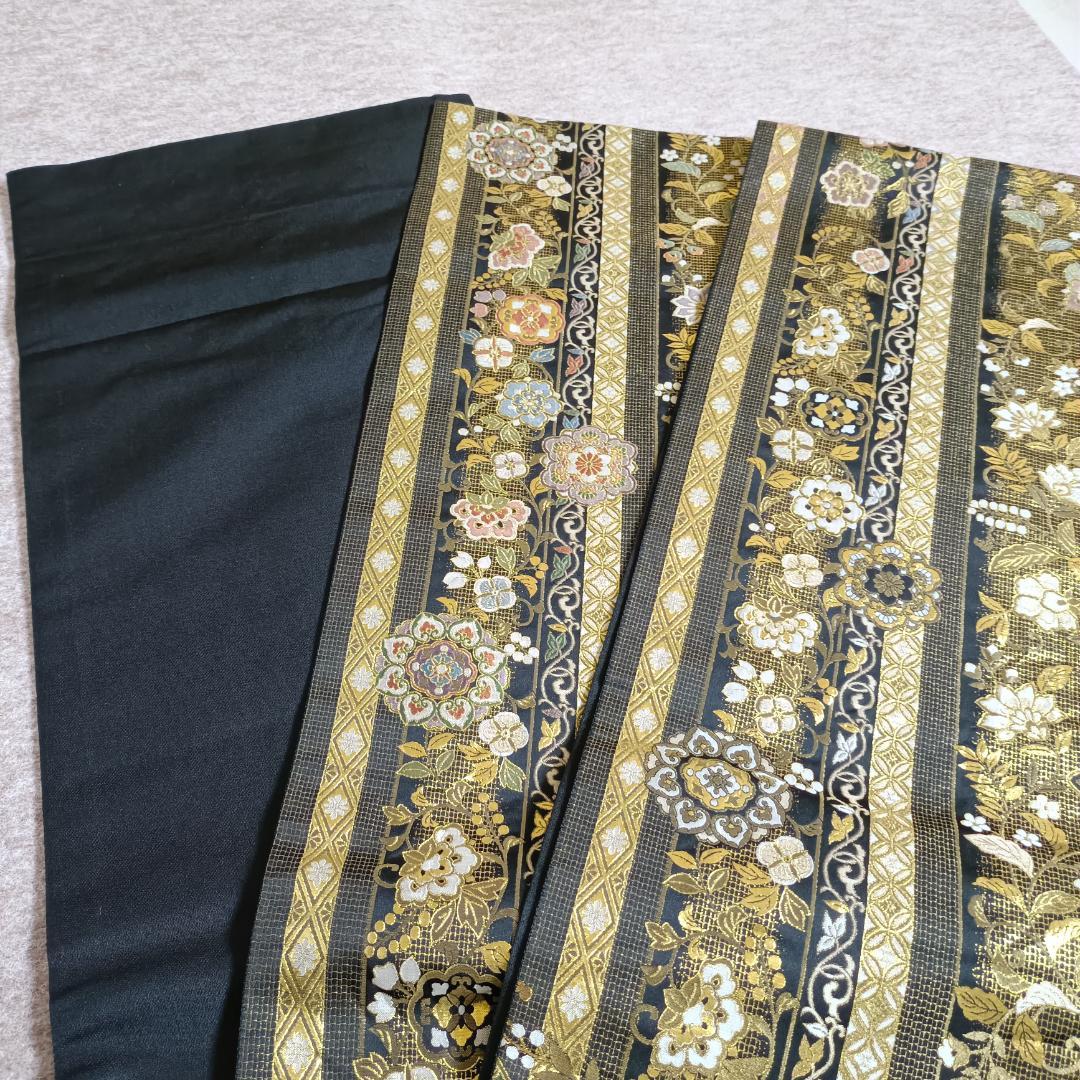 ◇1016◇全通柄 袋帯 本金箔超極細織錦 唐渡花鳥全通 西陣織 正絹 着物