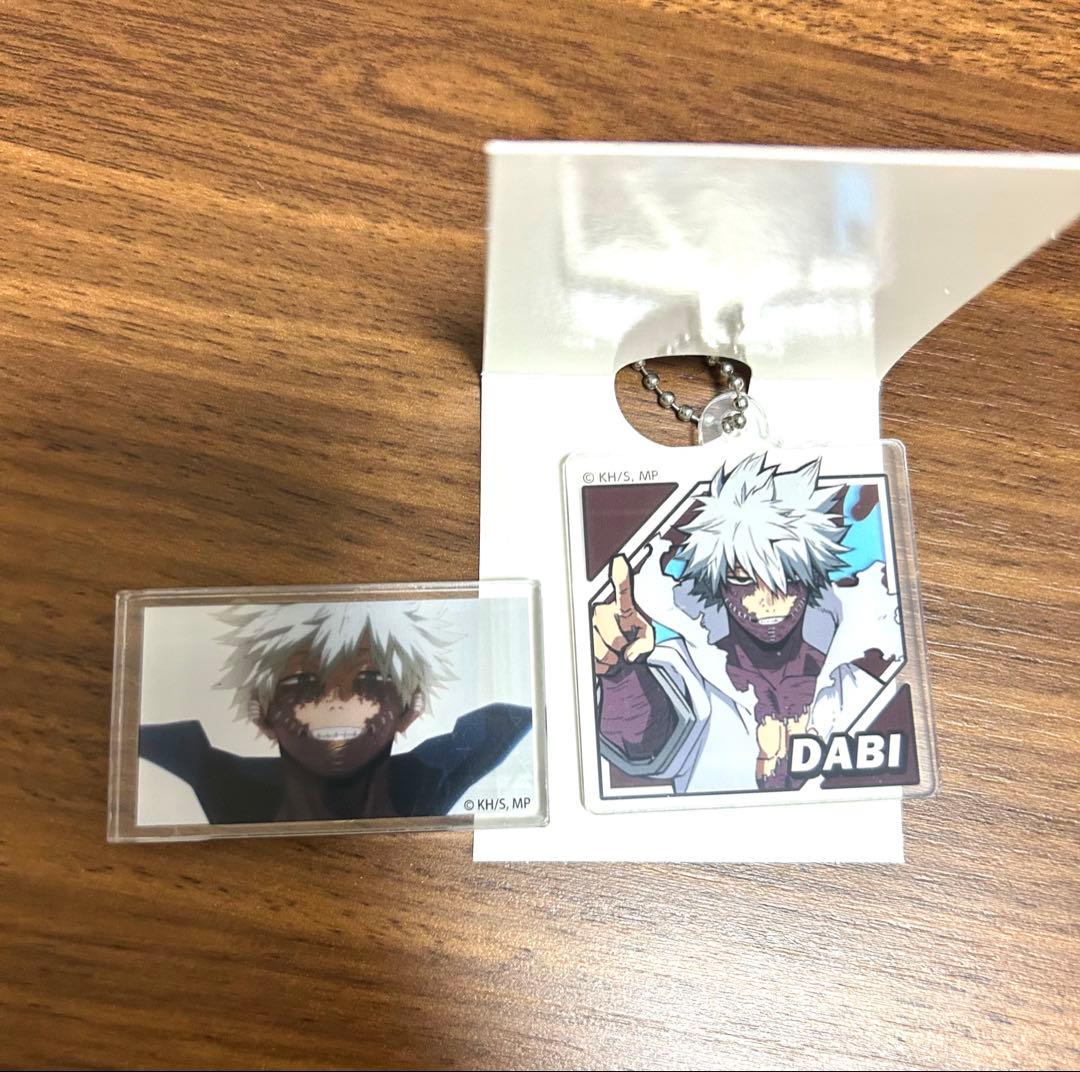 ダイソー ヒロアカ 荼毘 アクリルブロック アクリルキーホルダー