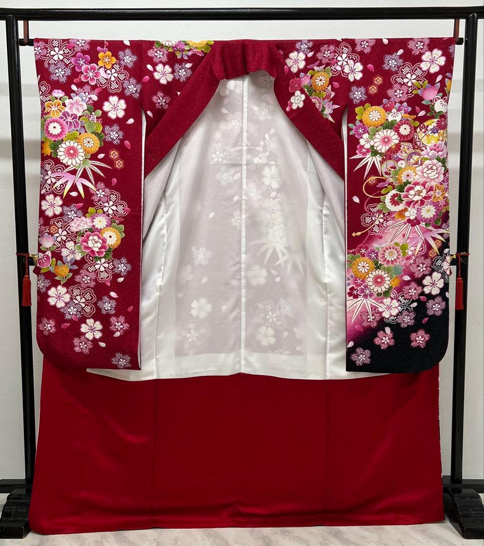 振り袖 フルセット 長襦袢 金彩加工 刺繍入り 銀通し 成人式 ブランド