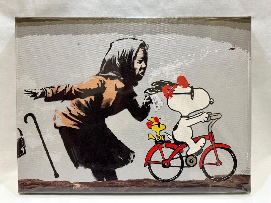 【世界限定100枚】DEATH NYC 布 額付アート スヌーピー Banksy Amazon.co.jp: DEATH NYC 世界限定100枚 スヌーピー SNOOPY ヴィトン