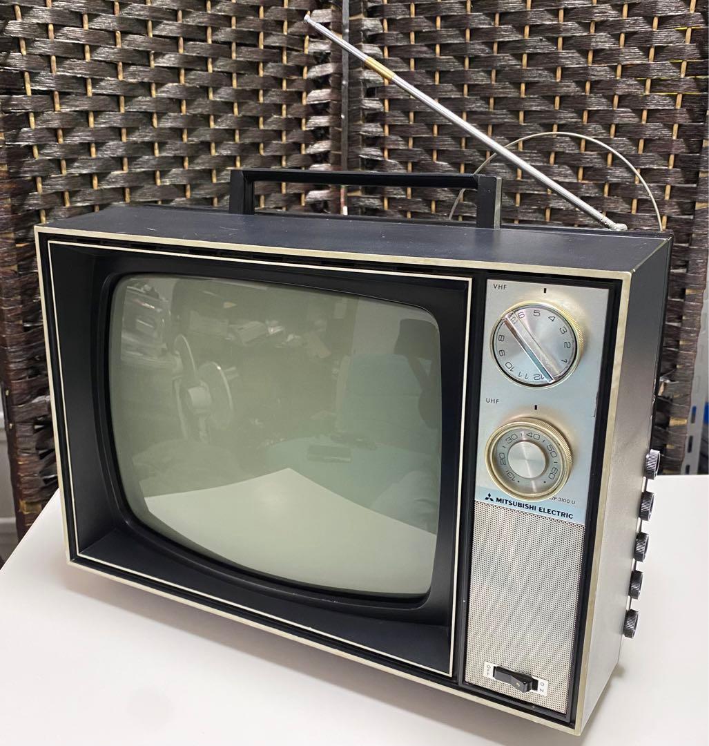 三菱 ブラウン管テレビ 12P3100U 1968年製 昭和レトロ アンティーク