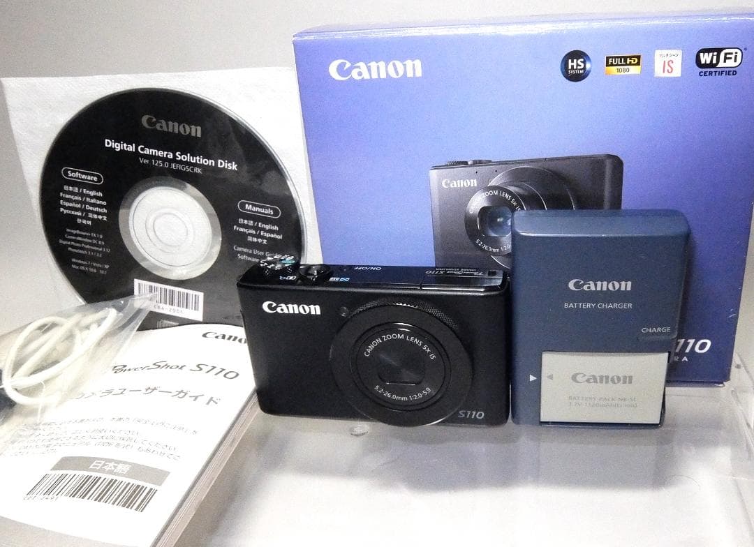 Canon powershot S110 　美品　ストロボ不具合あり 週末セール Canon PowerShot S110 compact digital Camera 5x zoom lens *silver