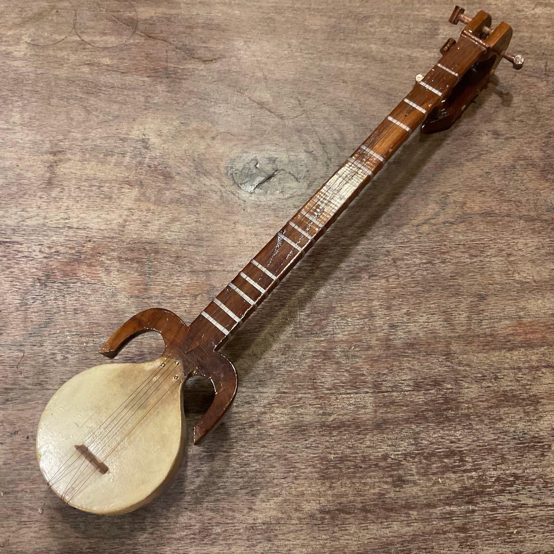 希少!! ウイグル民族楽器 ラワープ 皮 革 5弦ラワープ ラバーブ