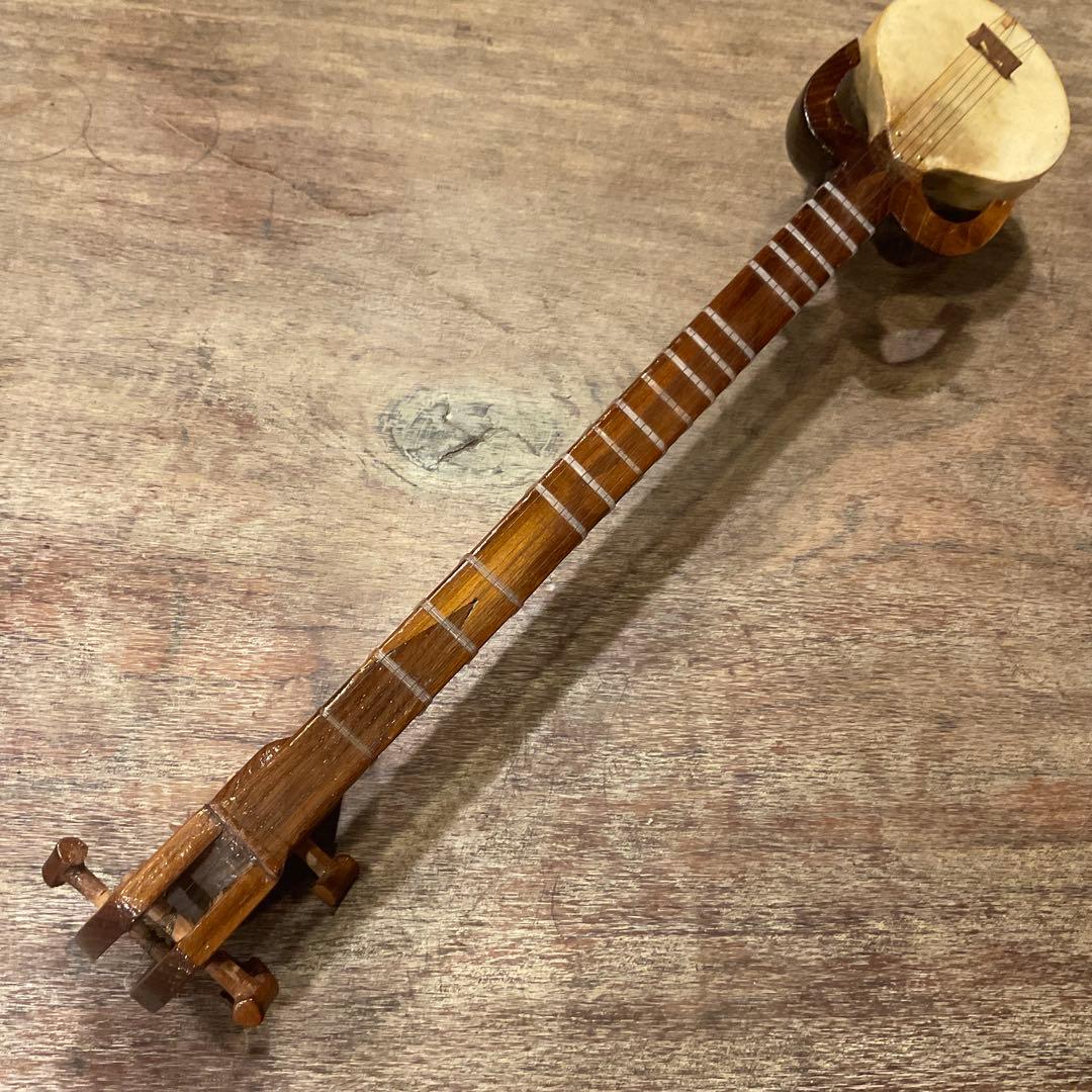 希少!! ウイグル民族楽器 ラワープ 皮 革 5弦ラワープ ラバーブ