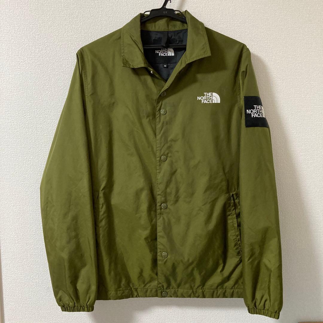 ノースフェイス コーチジャケット カーキ - メルカリ
