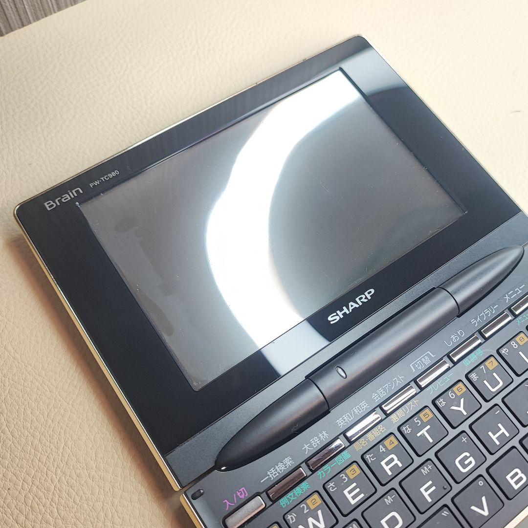 電子辞書 SHARP Brain PW-TC980 - メルカリ