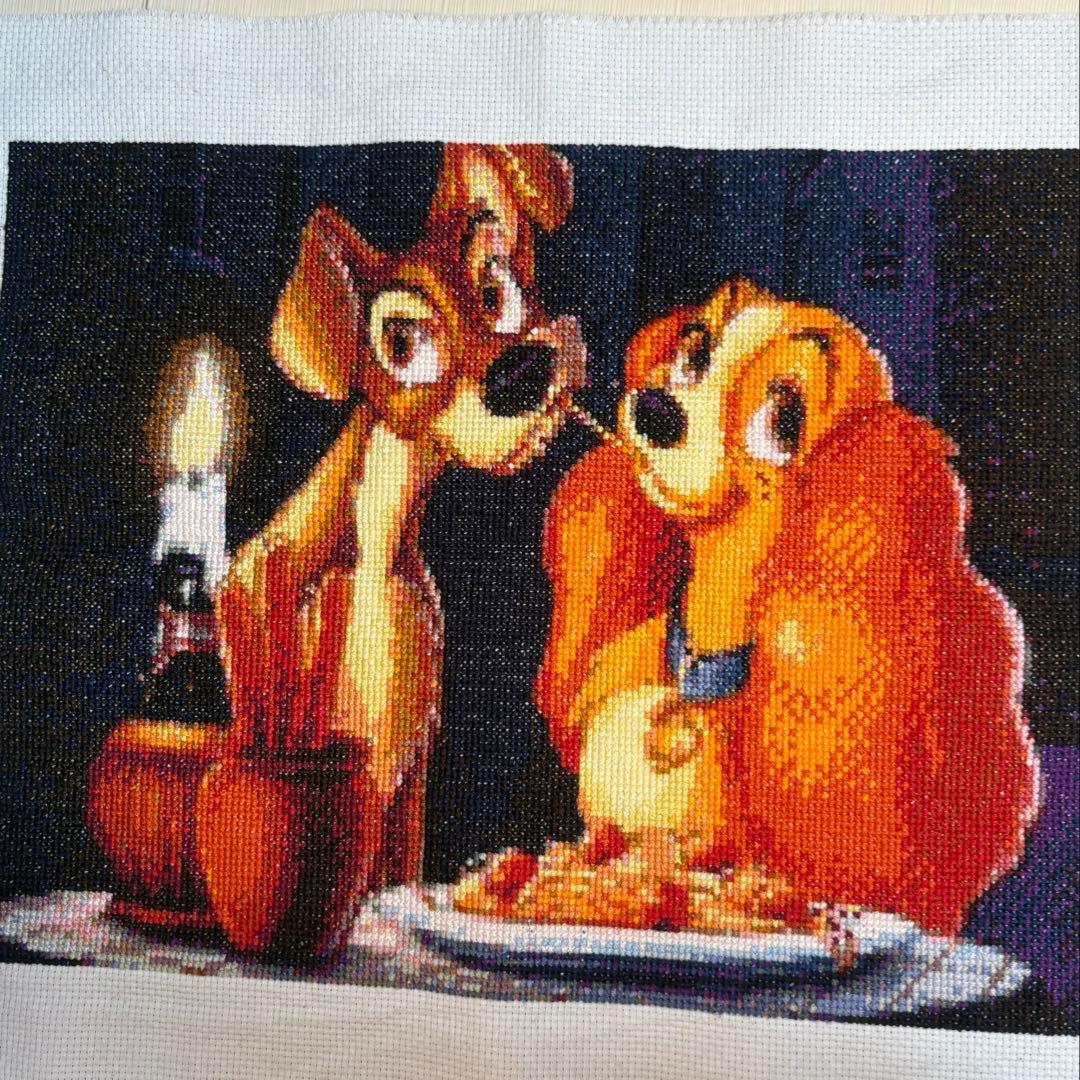 わんわん物語 クロスステッチ完成品 - メルカリ