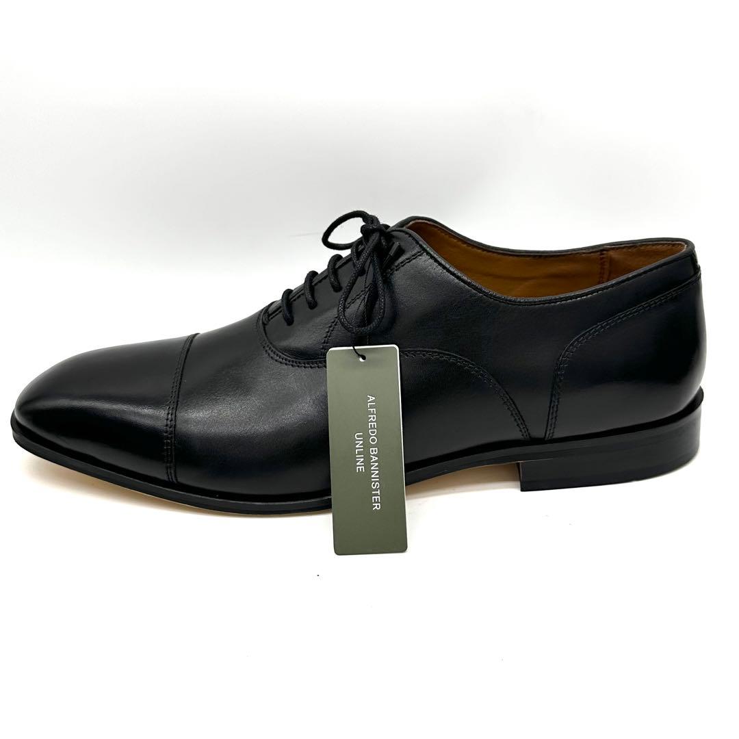 〈新品〉alfredoBANNISTER【27.5cm】ストレートチップ 黒