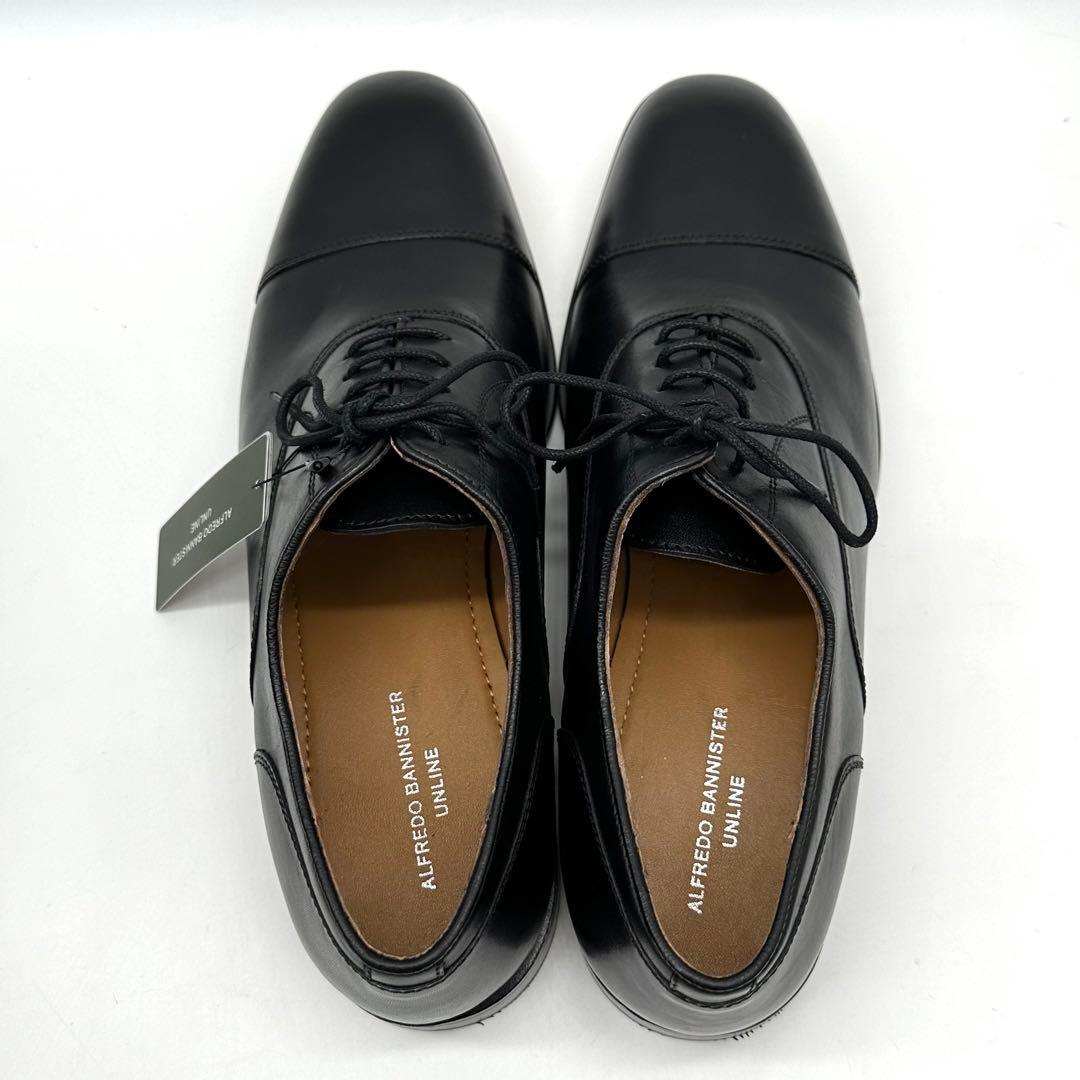 〈新品〉alfredoBANNISTER【27.5cm】ストレートチップ 黒